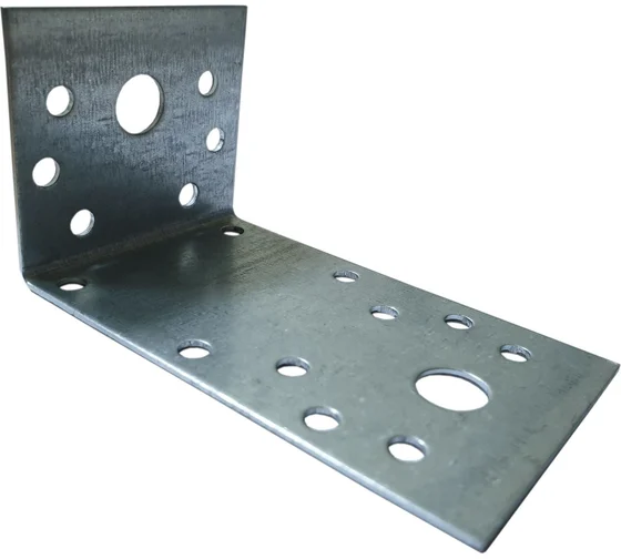 Уголок крепежный ассиметричный, оцинкованная сталь